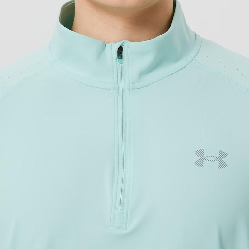 Under Armour Дышащая Быстросохнущая Мужская Футболка с Длинным Рукавом для Бега Топы 6009508-703