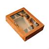 Jewelry Box Wood Storage Decor Keepsake Trinket Display with Lid for Necklaces