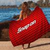 S-Snap On Логотип Пляжное полотенце Цветные банные полотенца Для девочки Микрофибра Быстросохнущие Без песка Пляж Йога Спа Тренажерный зал Бассейн