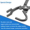 Exhaust Hanger Removal Tool,Rubber Bracket And Exhaust Hanger Separation Exhaust Pliers,Compatible With All Exhaust Rubber Hangers