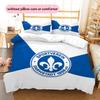 SV Darmstadt 98 Pattern Bedding Quilt Set  Home Decoration  Gift (1 * duvet cover + 2 * pillowcase  without core)