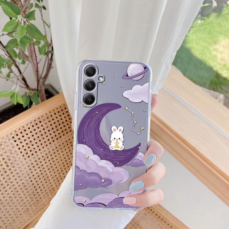 Мягкий силиконовый чехол с рисунком для Xiaomi Redmi Note 13 Pro 13C Poco C65 Samsung A35 A55 M35 S24 Huawei Honor 200 iPhone Camera Защитный противоударный чехол