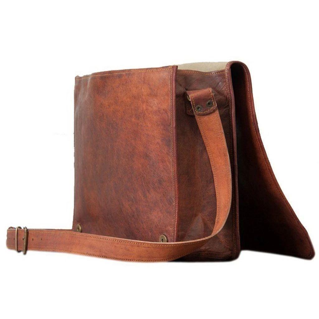 Большая винтажная кожаная сумка-мессенджер, портфель, кожаный мужской портфель для ноутбука