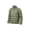 Li Ning CF Series Solid Color Casual Stand Collar Short Down Jacket Unisex Jacket Olive-Green AYMT277-3