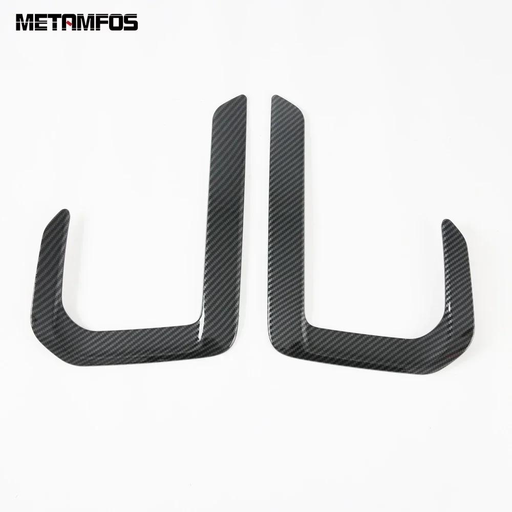 For Subaru Outback - 2024 Carbon Fiber Front Fog Light Lamp Cover Trim Foglight Eyelid Eyebrow Accessories Car Styling