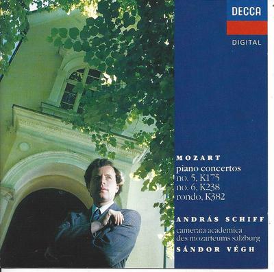 CD МОЦАРТ, ШИФФ; VEGH - Фортепианные концерты 5 и 6 4305172 Decca 1992 Германия Классика Б/У