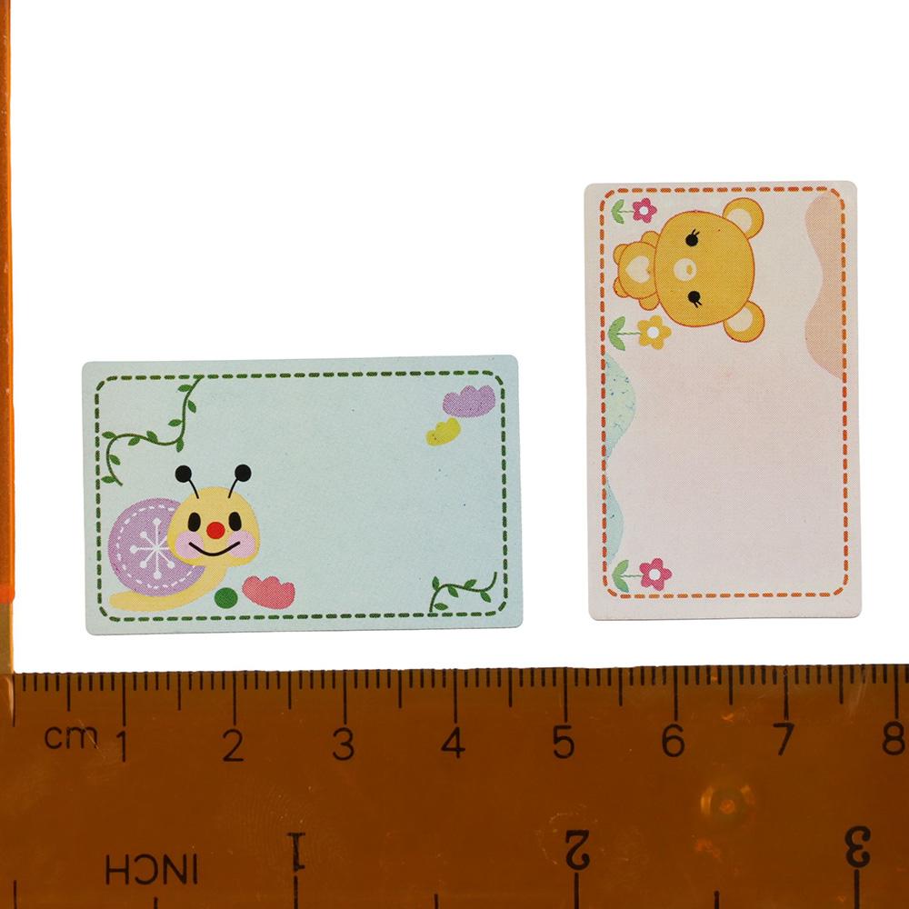 Blank Name Tag Cartoon Name Labels Rectangle Name Stickers Home