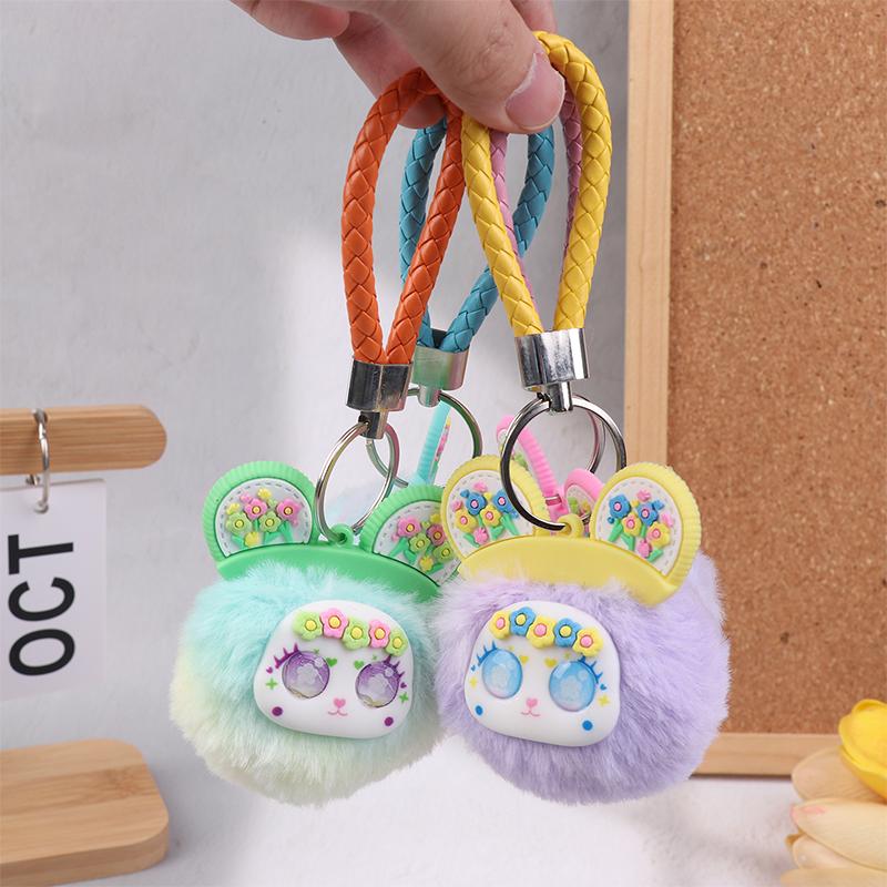 Милая плюшевая кукла, игрушка, кулон, мультяшный медведь, брелок, кавайный, модный, для женщин и девочек, сумка, украшение, подарки, аксессуары