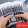 0.5mm Quick-Drying Large Capacity Smooth Rollerball Pens Gel Ink Pen Needle Point Fine Line Writing School & Office Supplies