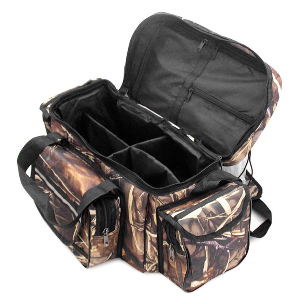 Сумка для рыболовных снастей большой вместимости, водонепроницаемая, чехол для хранения рыболовных снастей, дорожная сумка через плечо для охоты и рыбалки на открытом воздухе