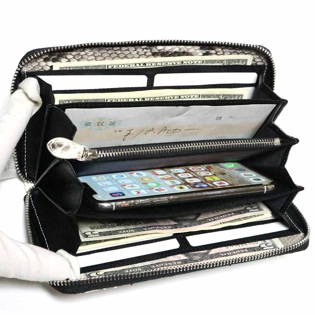 Python Diamond Python Genuine Leather Snakeskin Snake Long Wallet Long Wallet Wallet Wallet Wallet for Men Women Men Zipper Coin Purse Long Wallet