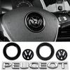 Car Steering Wheel Stickers For Volkswagen Golf 4 5 Bora MK7 MK7.5 Motion MTM Blue Motion Caddy Scirocco CC Accories / Valve Cap