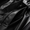 Kaslead New Arrival Women's Clothing Fashion Style Fashion Polo Collar Series Belt Mid Length Long Length Leather Wind Coat Outwear