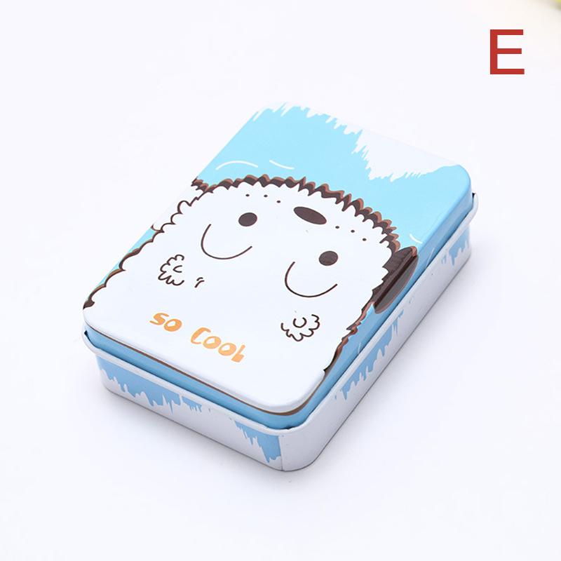 Mini Tin Box With Lid Portable Rectangular Small Storage Container Empty Candy Cases Pill Boxes Gift Packaging Organizer