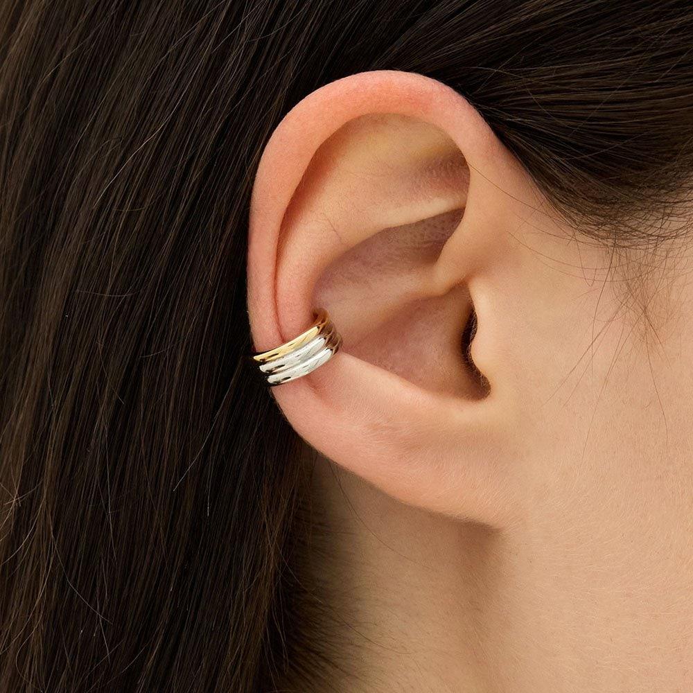 Triple Silver (C) Ear Cuff Hl3E36637C9Xxx