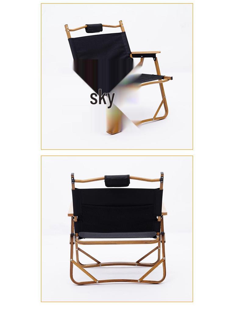 Портативный складной алюминиевый стул для кемпинга с сиденьем под дерево - Идеально подходит для улицы, рыбалки и использования в качестве стула Кермит