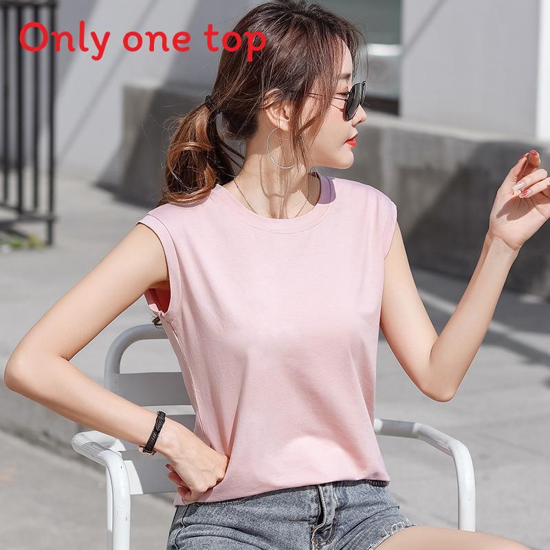 Cotton Sleeveless T Shirt For Women Summer Casual Fit For Office Use