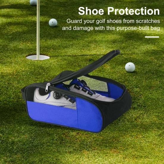Golf Shoe Bag Zippered Outdoor Shoe Carrier Bags Travel Sports Shoe Carrier Tote Bags Golf Accessories for Men And Women