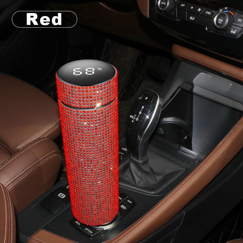 Автомобильный термос-кружка из нержавеющей стали с дисплеем температуры, термос, термостакан, изолированная бутылка для воды, автозапчасти