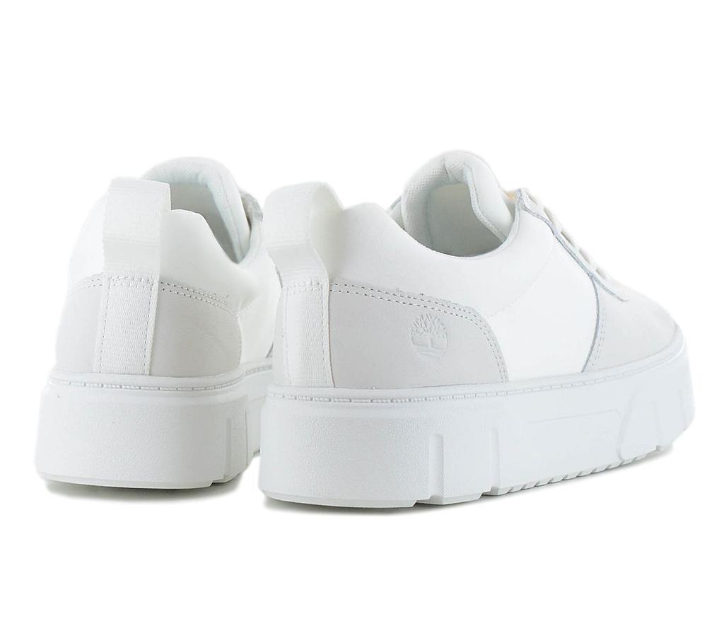 Timberland Кроссовки LAUREL COURT LOW LACE UP - женские туфли из кожи белого цвета TB0A2PPH-EM2 ОРИГИНАЛ