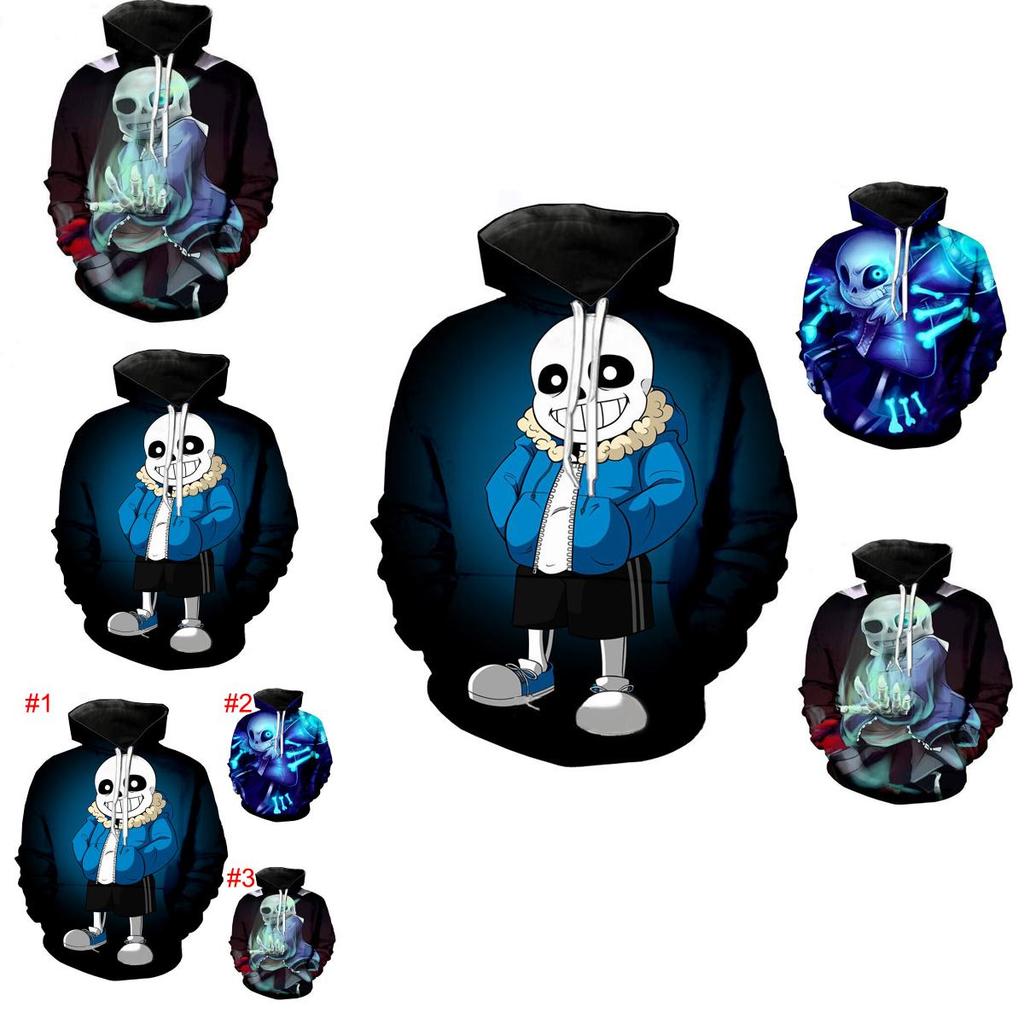 Cartoon Frisk Undertale 3d Print Hoodies Sweatshirt Pullover Jacket Sweatshirt
