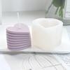 3D Heart Candle Mold Silicone Love Heart Mold with Clear Texture Valentine's Day Epoxy Resin Art Crafts for DIY Chocolate Cake Soap Candle Making