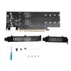 Quad M.2 NVMe To PCIe 4.0 X16 Adapter 4 Port High Speed 4x32Gbps M Key SSD Soft RAID Card PCIE 4.0 X16 Adapter for