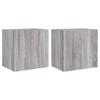 VidaXL Meubles TV muraux 2pcs sonoma gris 40,5x30x40cm bois ingénierie 836907