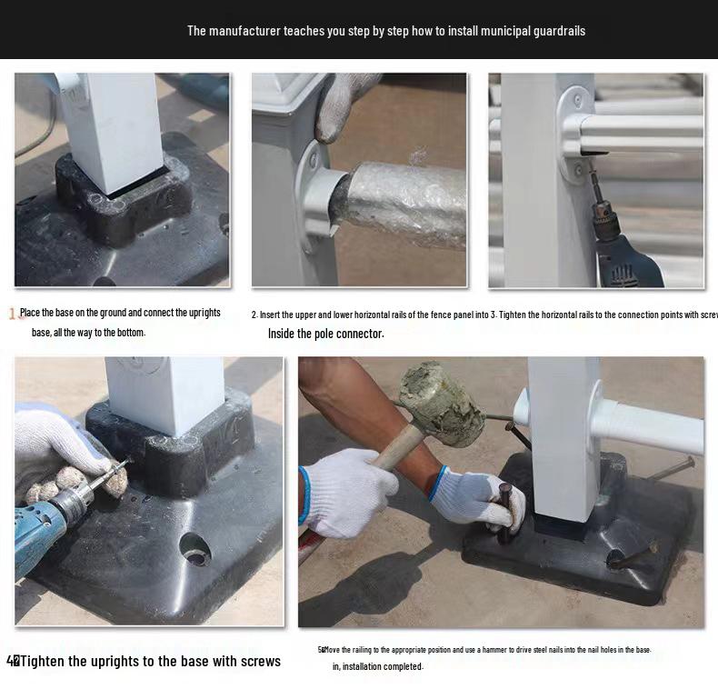 Galvanized Steel Municipal Road Safety Barrier