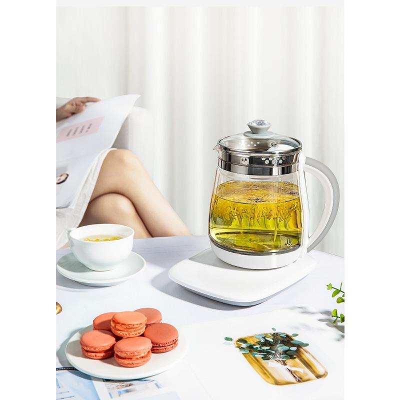 Fully Automatic Mini Multi Cooker Health Preserving Pot Household Electric Kettle Multifunctional Glass Electric Kettle Flower Tea Pot Tea Maker Gift