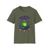 Unisex Softstyle T-Shirt Crowned Frog Spaceship Lily Pad Galactic Tee