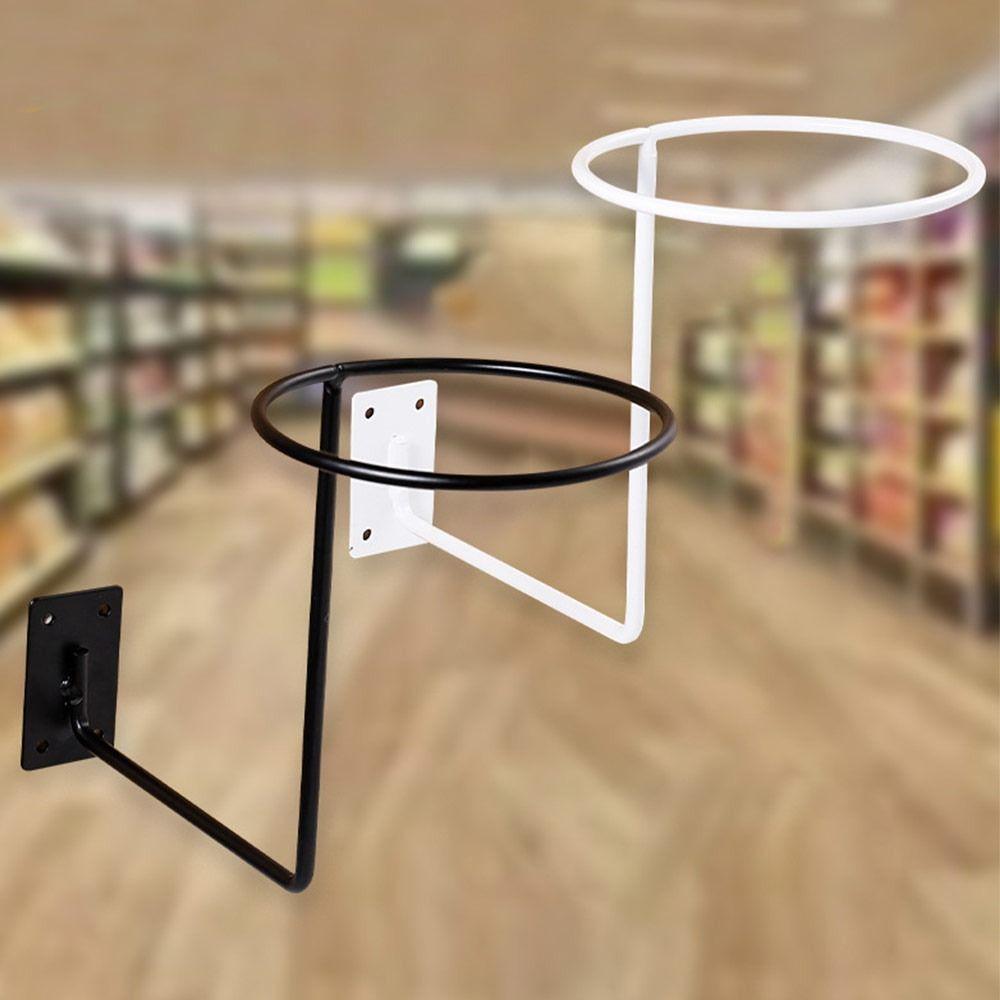 Wall-Mounted Helmet Hanger Display Rack Black White Storage Helmet Display Stand Storage Display