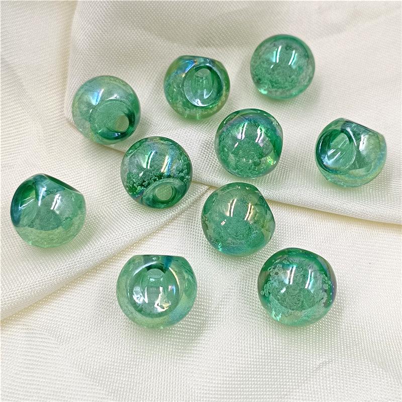 Hanmade Bubble Beads 10Pcs DIY Jewelry Accessories Creative Necklace 17mm Fashion Round Charms for Bracelets Making Exquisite AB Color
