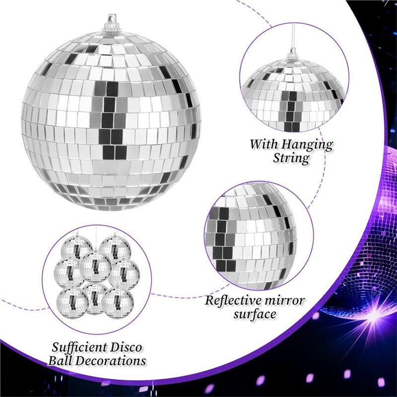 Fresh Disco Light Mirror Ball 4 Inch Small Mirror Ball Hanging Disco Balls For Home Stage Props