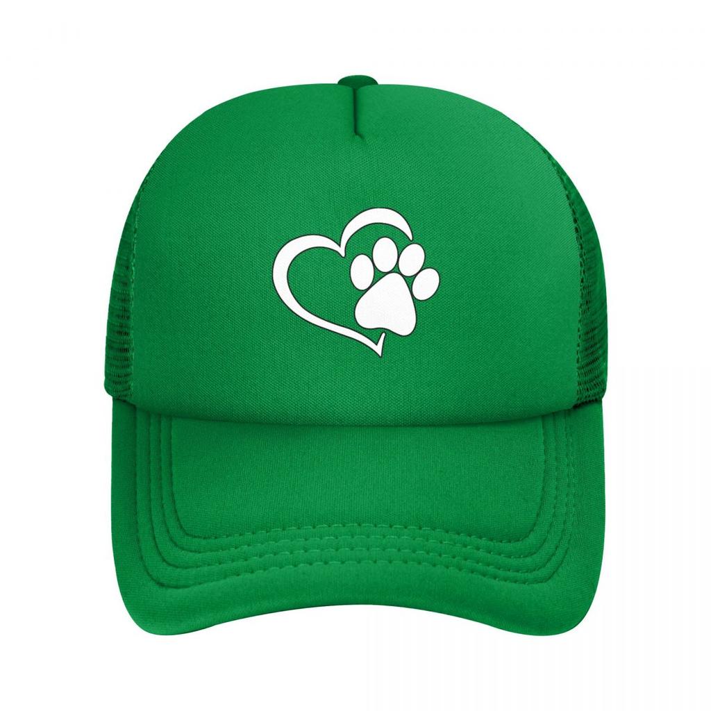 Бейсбольная кепка с принтом лапы Love для женщин унисекс, шляпа дальнобойщика Snapback, регулируемая сетчатая кепка унисекс для рыбалки