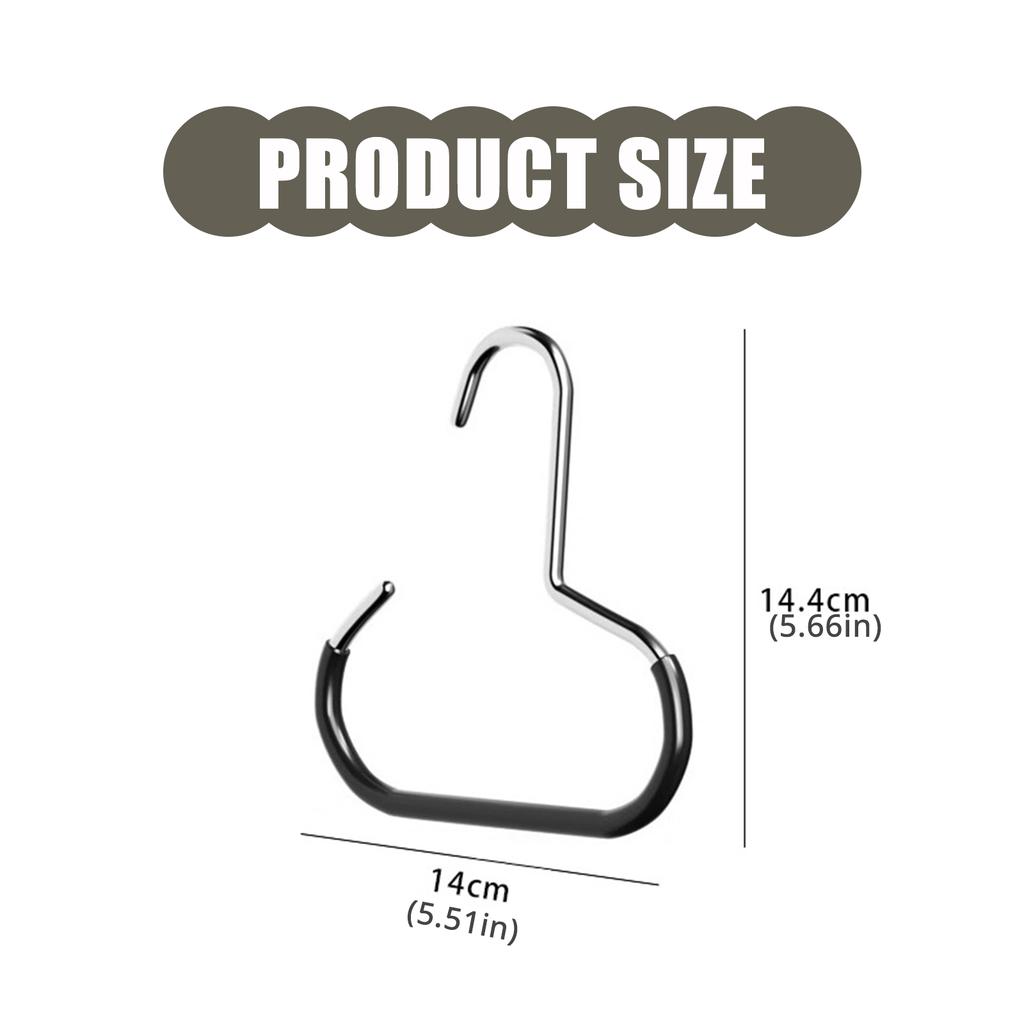 3 Pieces Space Saving Wardrobes Hook for Dresses Coat Circle Rings Hanger Hats Display Rack Baseball Caps Organizers
