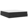 Ottoman Bed with Mattresses Black 180x200 cm Velvet