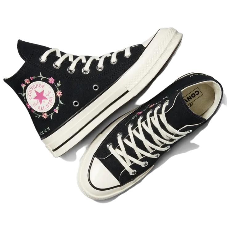 Converse 1970s Comfortable and Versatile High-top Canvas Shoes Unisex Black