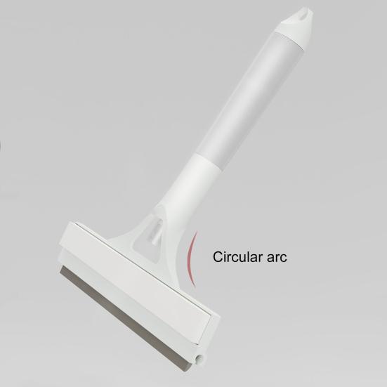 Cleaning Brush with Integrated Scraper All-Purpose Shower Glass Cleaner Easy To Clean Rust-Resistant Window Scraper
