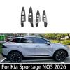 LHD/RHD For Kia Sportage NQ5 2026 Car Tuning 4PCS Window Door Lock Switch Button Covers Automotive Interior Accessories