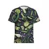 Summer 3D Vegetable Printed Casual Comfortable Fashionable Plus Size T-shirt- Soft Medium Elastic Polyester Fiber Fabric Summer Loose Casual Wear