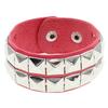 European & American Punk Street Style Rivet Bracelet: PU Leather Bangle