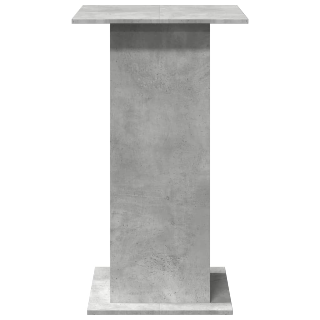 Bar Table with Shelves Concrete Grey 60 x 60 x 102 cm Particleboard