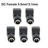 5.5mmx2.1mm DC Female Male Power Plug Adapter Connector Power Jack Socket Adapter Cable Terminal for Strip CCTV Cameras