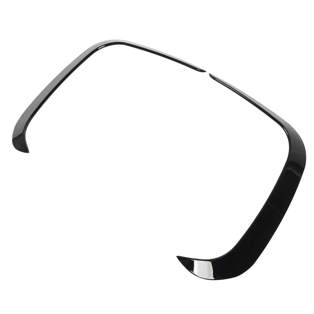 Передний бампер Противотуманные фары Спойлер Глянцевый черный Улучшает аэродинамику автомобиля Передний бампер Боковой сплиттер