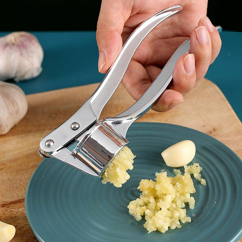Garlic Press Crusher Handheld Ginger Mincer Tools