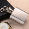 1 Oz Hip Flask Portable Good Sealing Sturdy Anti-rust with Keychains Travel Bottle Wine Flask Daily Use