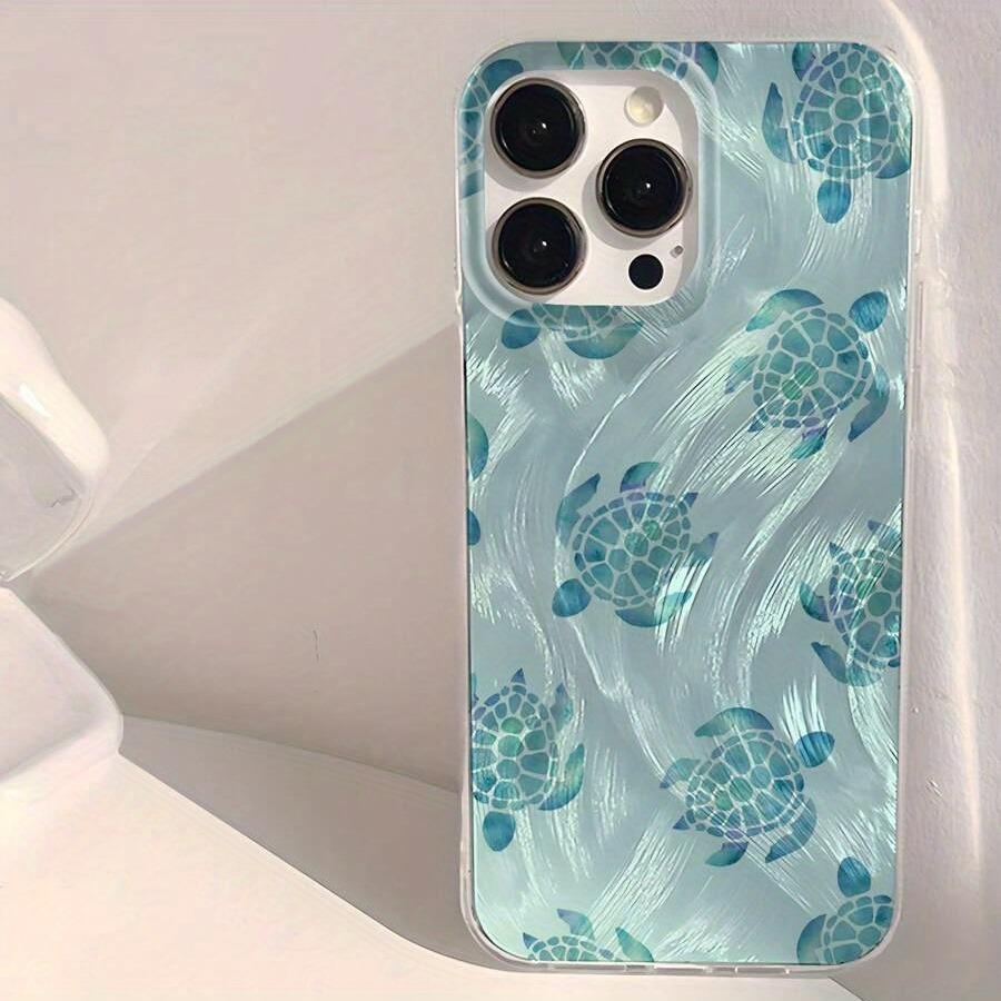 Милый и стильный чехол-черепаха для iPhone 17 Air 17 16 15 14 13 12 11 Pro Max 16E X XS XR 8 17 Pro 13 IMD Ударопрочный чехол