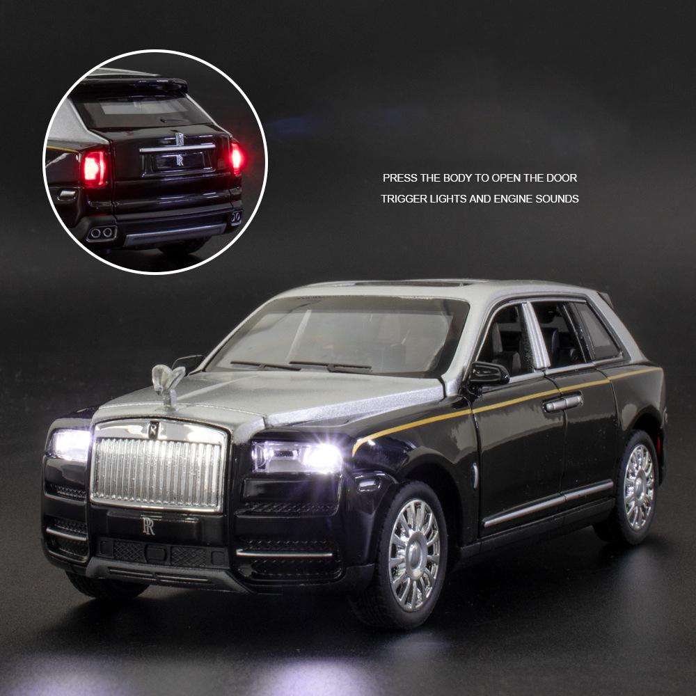 1:32 Scale Diecast Cullinan Model Cars, Zinc Alloy Pull Back Vehicles Diecast Car Model with Light & Sound for Kids Boy Girl Gift