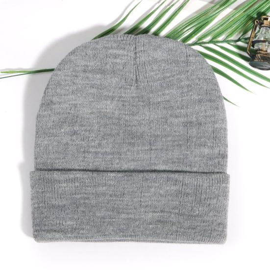 2 шт. Зимняя шапка унисекс, 2 цвета, без полей, однотонный купол, высокая эластичность, ветрозащитная, теплая, вязаная шапка, головной убор для путешествий на открытом воздухе